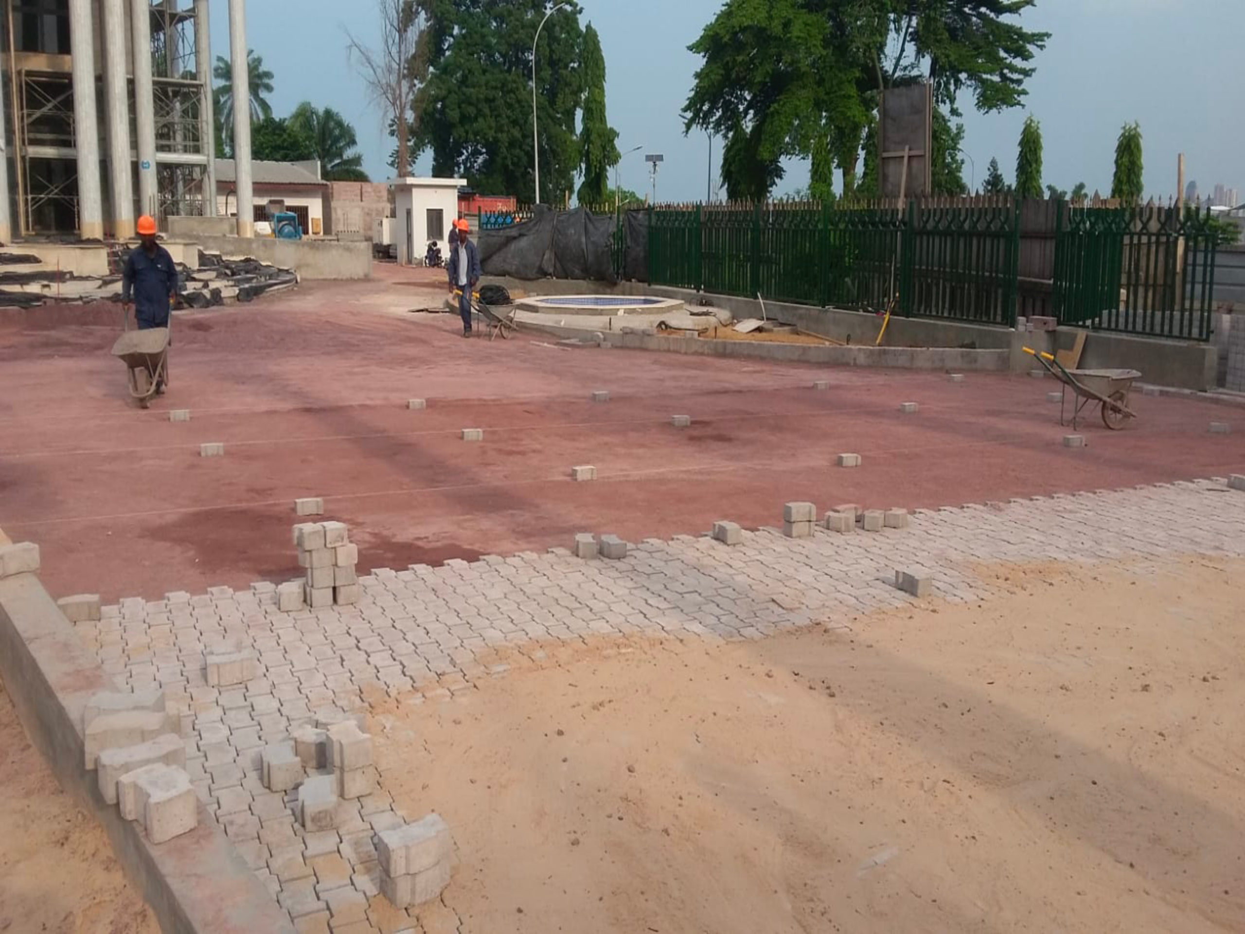 3- Pose pavé fini
