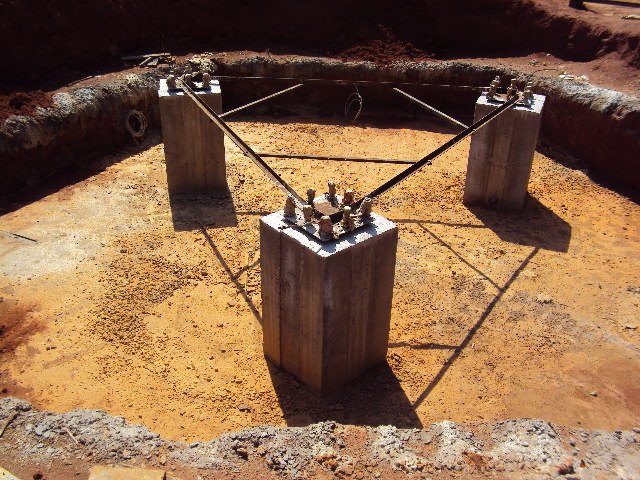 9- Radier et colonne coulés